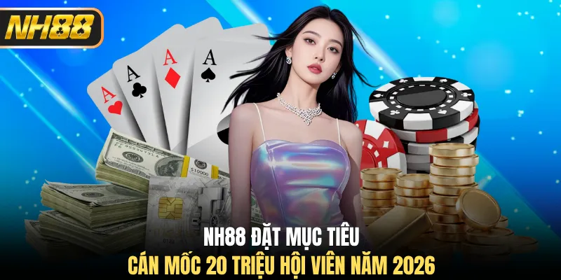 NH88 đặt mục tiêu cán mốc 20 triệu hội viên năm 2026